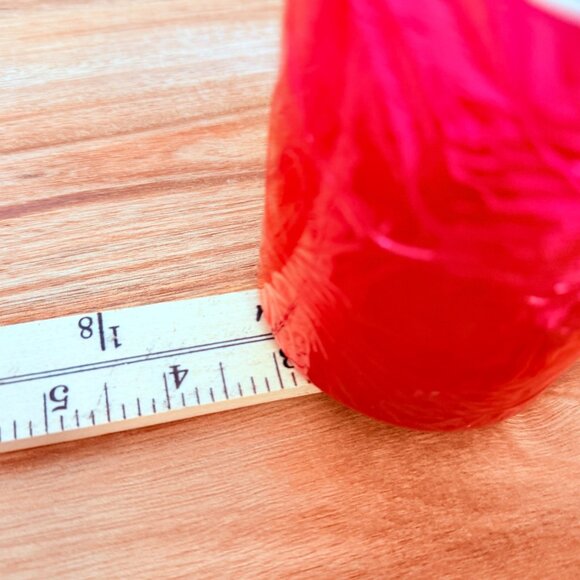 Patrician Hand Dipped Pillar Candle VTG Red Retro Holiday Wax Christmas Holiday - Picture 10 of 14